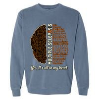 Multiple Sclerosis Facts Ms Awareness Support Graphic Garment-Dyed Sweatshirt