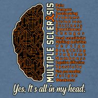 Multiple Sclerosis Facts Ms Awareness Support Graphic Garment-Dyed Sweatshirt