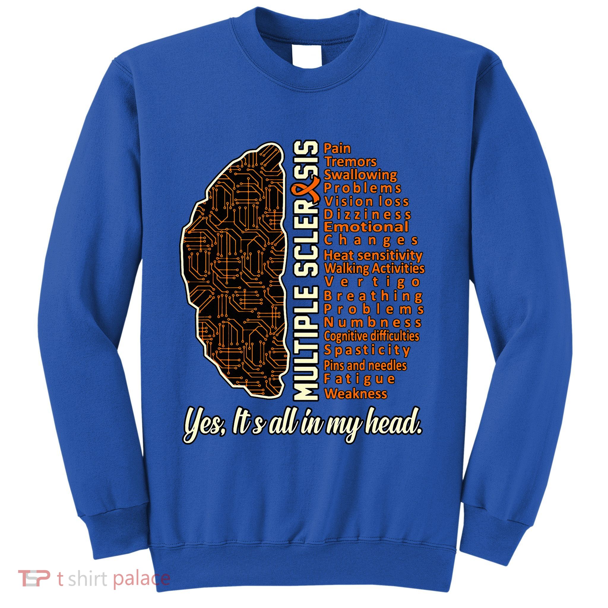 Multiple Sclerosis Facts Ms Awareness Support Graphic Sweatshirt