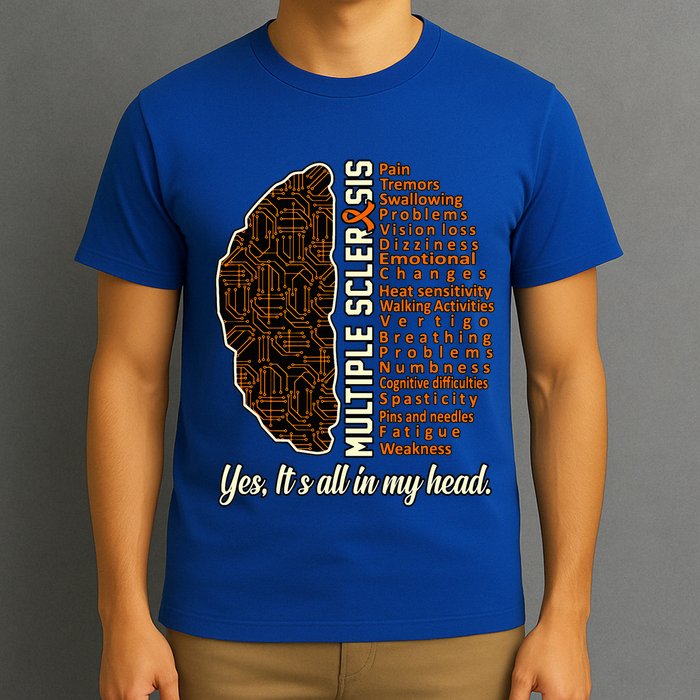 Multiple Sclerosis Facts Ms Awareness Support Graphic T-Shirt