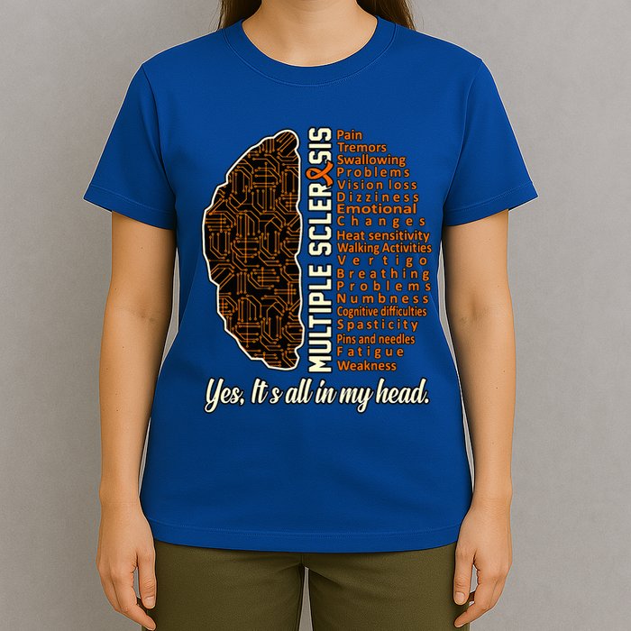 Multiple Sclerosis Facts Ms Awareness Support Graphic T-Shirt