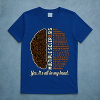 Multiple Sclerosis Facts Ms Awareness Support Graphic T-Shirt
