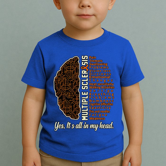 Multiple Sclerosis Facts Ms Awareness Support Graphic Toddler T-Shirt