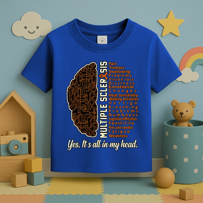 Multiple Sclerosis Facts Ms Awareness Support Graphic Toddler T-Shirt