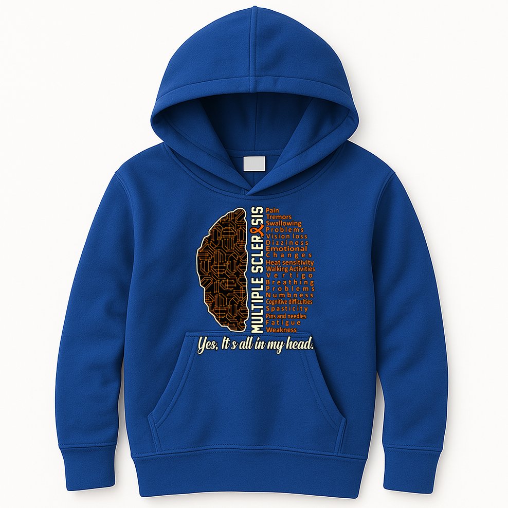 Multiple Sclerosis Facts Ms Awareness Support Graphic Kids Hoodie