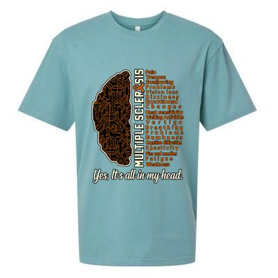 Multiple Sclerosis Facts Ms Awareness Support Graphic Sueded Cloud Jersey T-Shirt