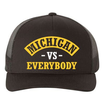 Michigan Sports Fan Pride Bold Statement Apparel Design Yupoong Adult 5-Panel Trucker Hat