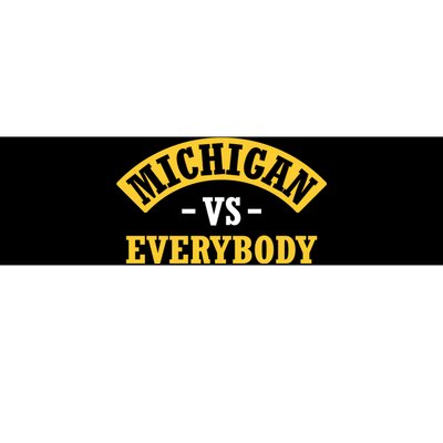 Michigan Sports Fan Pride Bold Statement Apparel Design Bumper Sticker