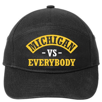 Michigan Sports Fan Pride Bold Statement Apparel Design 7-Panel Snapback Hat