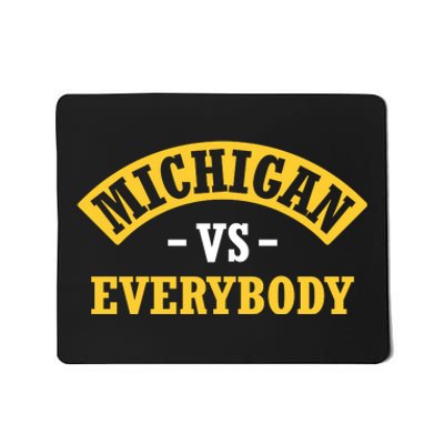 Michigan Sports Fan Pride Bold Statement Apparel Design Mousepad