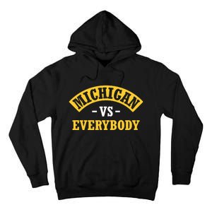 Michigan Sports Fan Pride Bold Statement Apparel Design Tall Hoodie