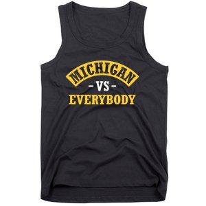 Michigan Sports Fan Pride Bold Statement Apparel Design Tank Top