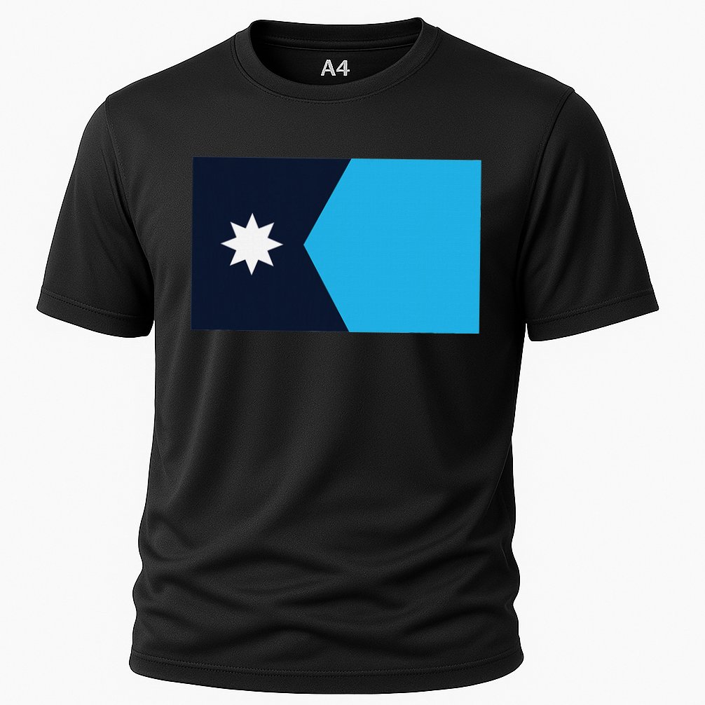 Minnesota State Flag Cooling Performance Crew T-Shirt