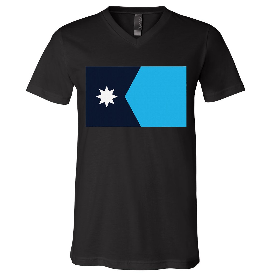 Minnesota State Flag V-Neck T-Shirt