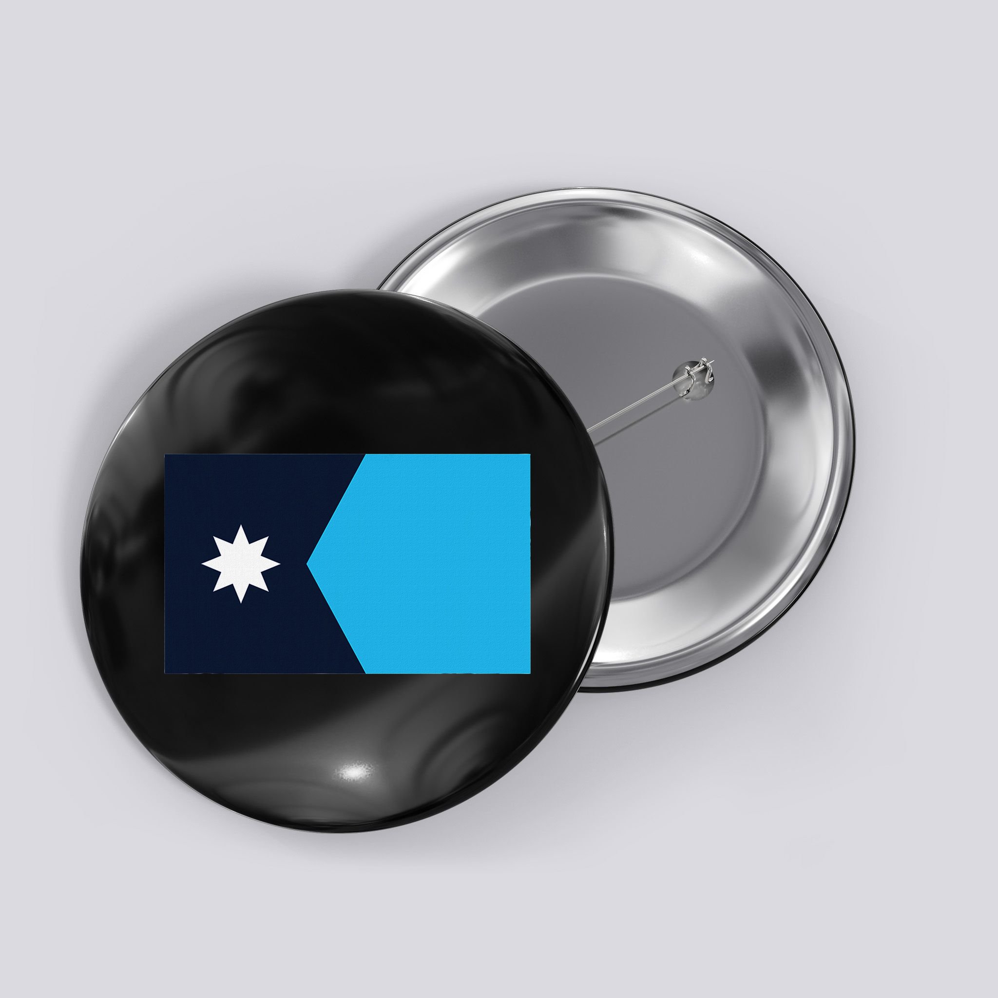 Minnesota State Flag Button