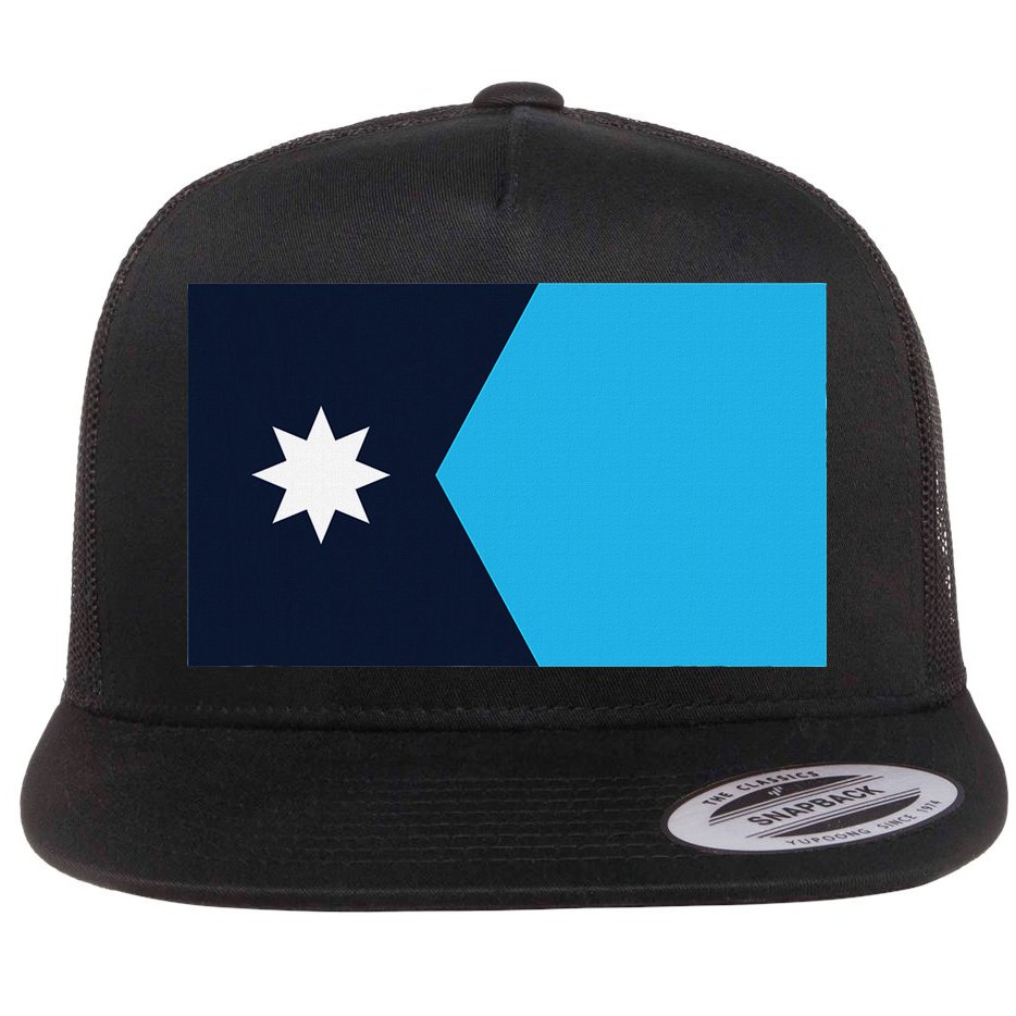 Minnesota State Flag Flat Bill Trucker Hat