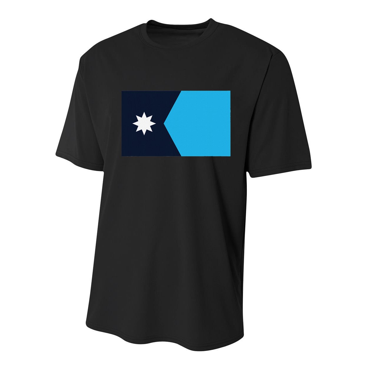 Minnesota State Flag Youth Performance Sprint T-Shirt