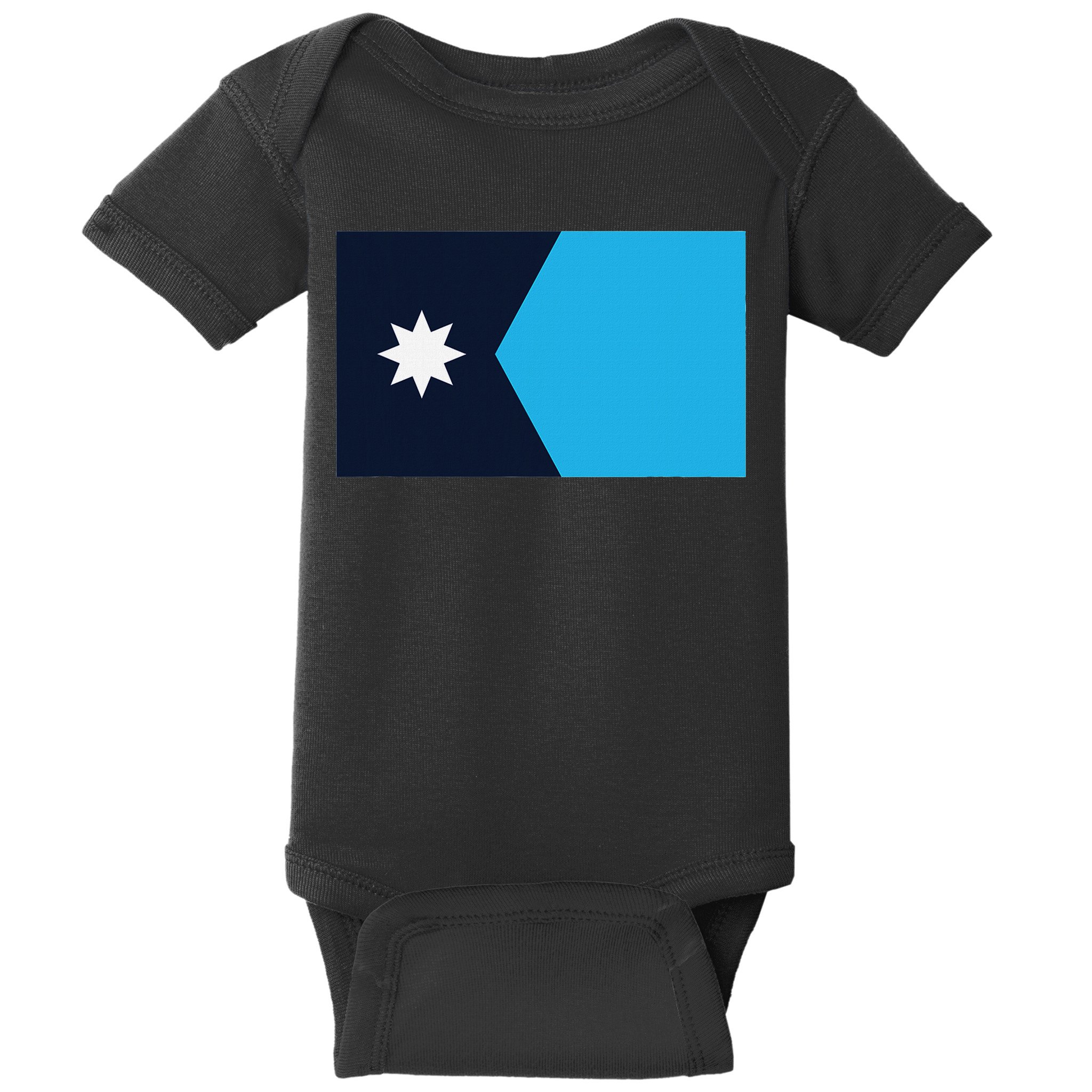Minnesota State Flag Baby Bodysuit