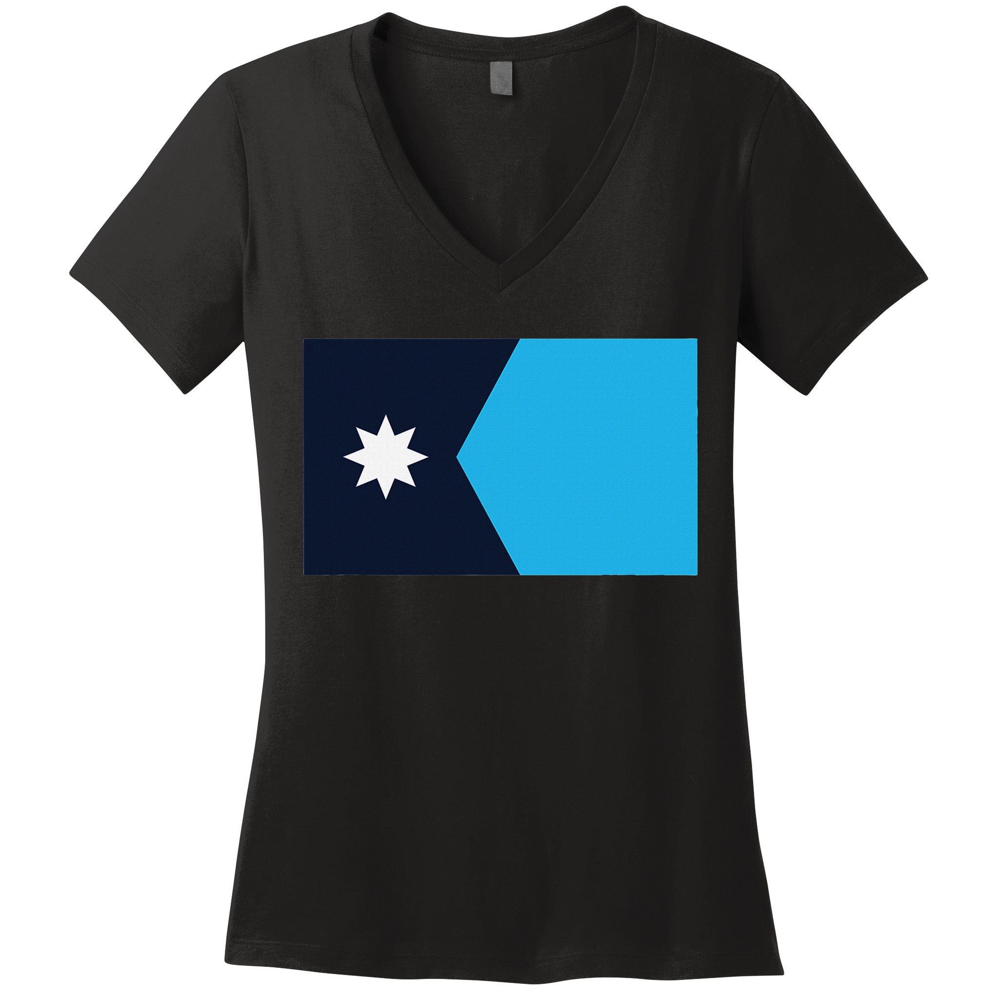 Minnesota State Flag Women's V-Neck T-Shirt