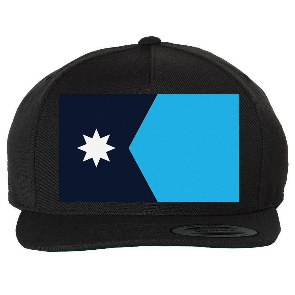 Minnesota State Flag Wool Snapback Cap