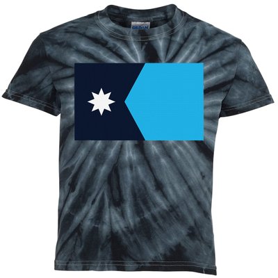 Minnesota State Flag Kids Tie-Dye T-Shirt