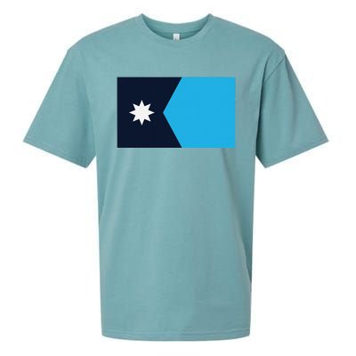 Minnesota State Flag Sueded Cloud Jersey T-Shirt