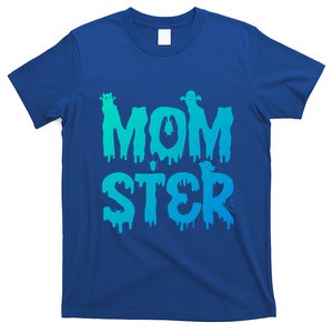 Mom Ster Funny Halloween Mom Spooky Mama Momster Gift T-Shirt