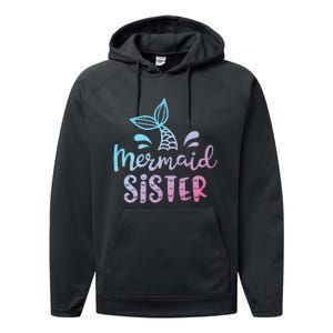 Mermaid Sister Funny Women Family Matching Birthday Performance Fleece Hoodie