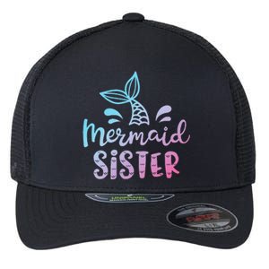 Mermaid Sister Funny Women Family Matching Birthday Flexfit Unipanel Trucker Cap