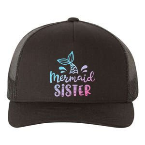 Mermaid Sister Funny Women Family Matching Birthday Yupoong Adult 5-Panel Trucker Hat