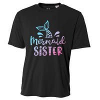 Mermaid Sister Funny Women Family Matching Birthday Cooling Performance Crew T-Shirt