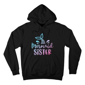 Mermaid Sister Funny Women Family Matching Birthday Hoodie