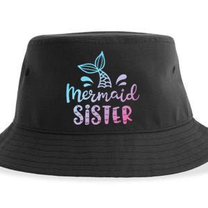 Mermaid Sister Funny Women Family Matching Birthday Sustainable Bucket Hat