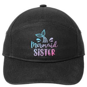 Mermaid Sister Funny Women Family Matching Birthday 7-Panel Snapback Hat