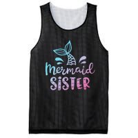 Mermaid Sister Funny Women Family Matching Birthday Mesh Reversible Basketball Jersey Tank