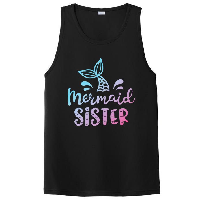 Mermaid Sister Funny Women Family Matching Birthday PosiCharge Competitor Tank