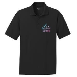 Mermaid Sister Funny Women Family Matching Birthday PosiCharge RacerMesh Polo