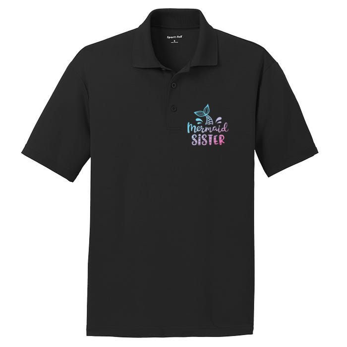 Mermaid Sister Funny Women Family Matching Birthday PosiCharge RacerMesh Polo