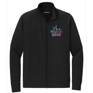 Mermaid Sister Funny Women Family Matching Birthday Stretch Full-Zip Cadet Jacket