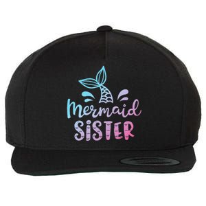 Mermaid Sister Funny Women Family Matching Birthday Wool Snapback Cap