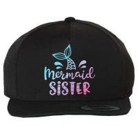 Mermaid Sister Funny Women Family Matching Birthday Wool Snapback Cap