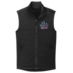 Mermaid Sister Funny Women Family Matching Birthday Collective Smooth Fleece Vest