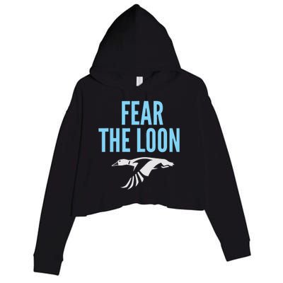 Minnesota Soccer Fear The Loon Fc  United Crop Fleece Hoodie