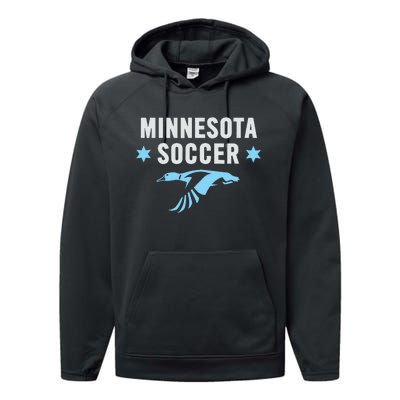 Minnesota Soccer Fan Gear Fc United Performance Fleece Hoodie