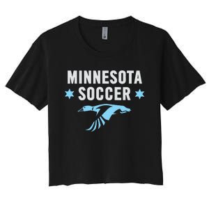 Minnesota Soccer Fan Gear Fc United Women's Crop Top Tee