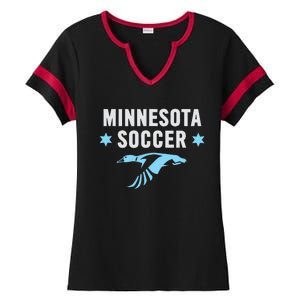 Minnesota Soccer Fan Gear FC United Ladies Halftime Notch Neck Tee