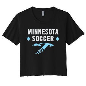 Minnesota Soccer Fan Gear FC United Women's Crop Top Tee