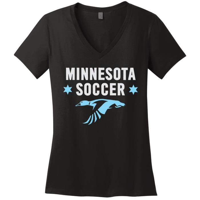 Minnesota Soccer Fan Gear FC United Women's V-Neck T-Shirt