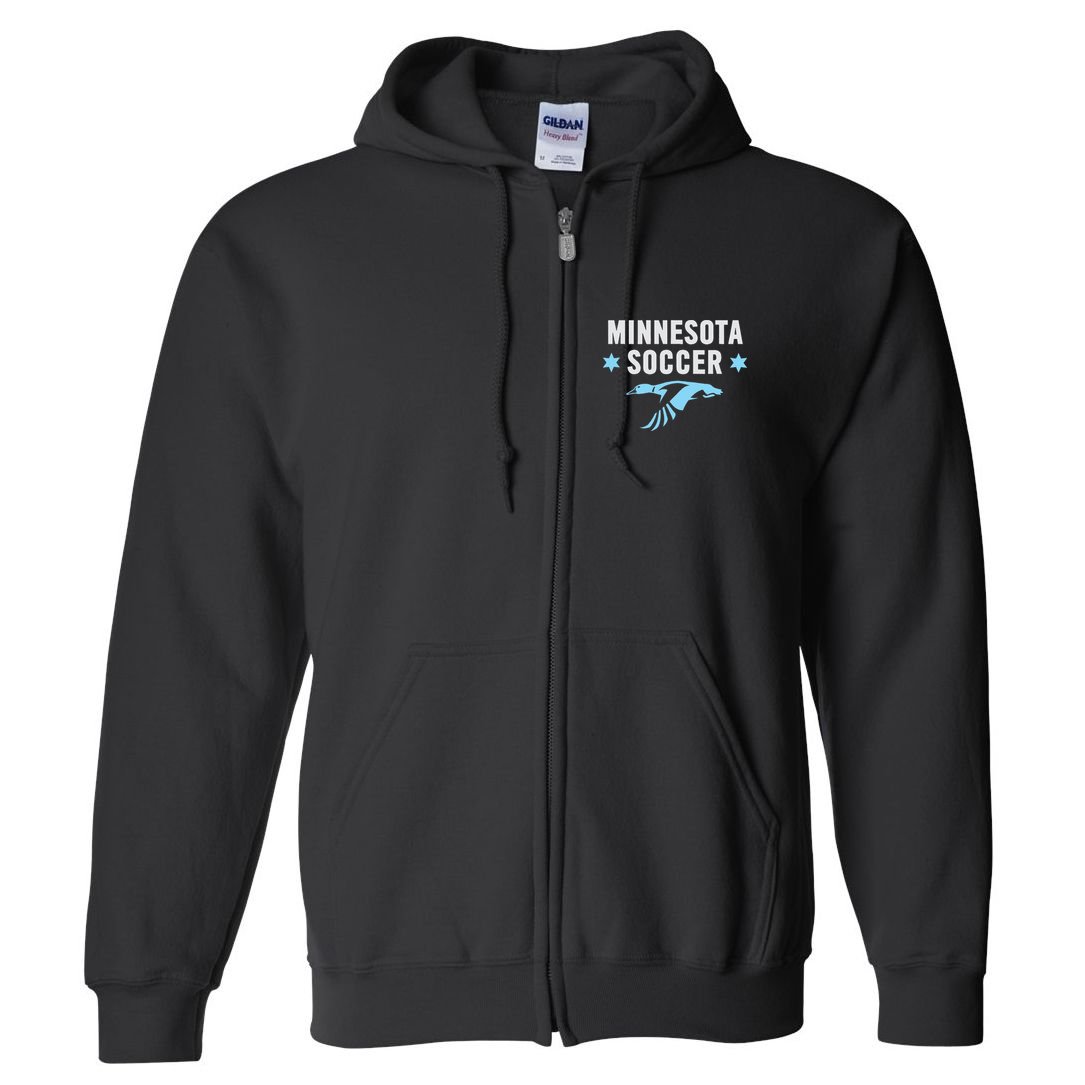Minnesota Soccer Fan Gear FC United Full Zip Hoodie