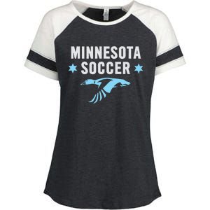 Minnesota Soccer Fan Gear FC United Enza Ladies Jersey Colorblock Tee